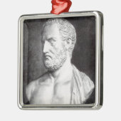 Bust van Thucydides, gegraveerd door Barbant Metalen Ornament (Links)
