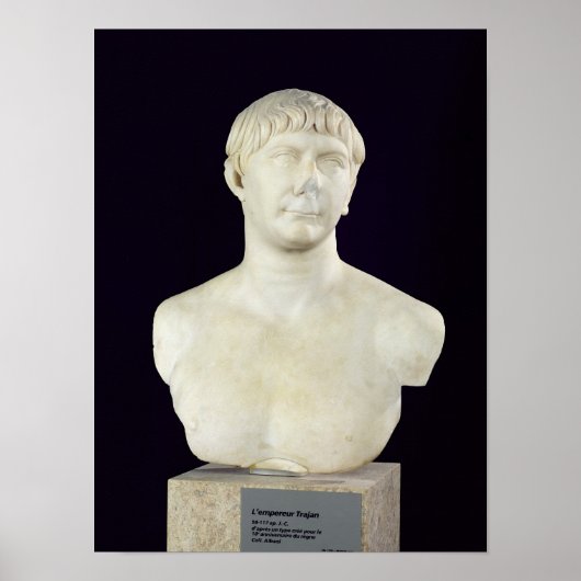 Bust van Trajan c.108 Poster (Voorkant)