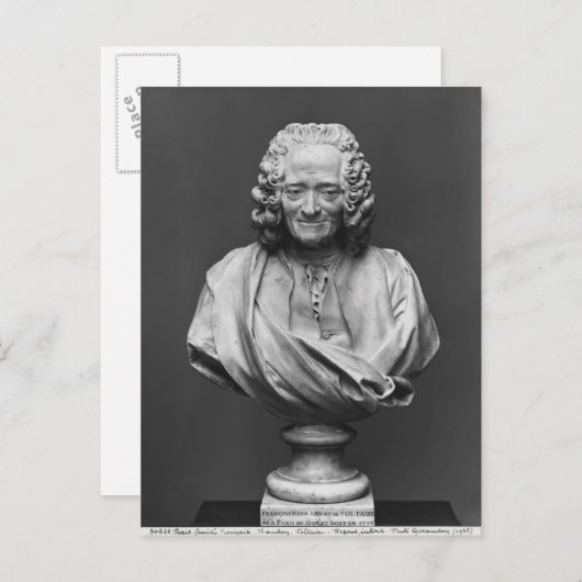 Bust van Voltaire Briefkaart (Voorkant / Achterkant)