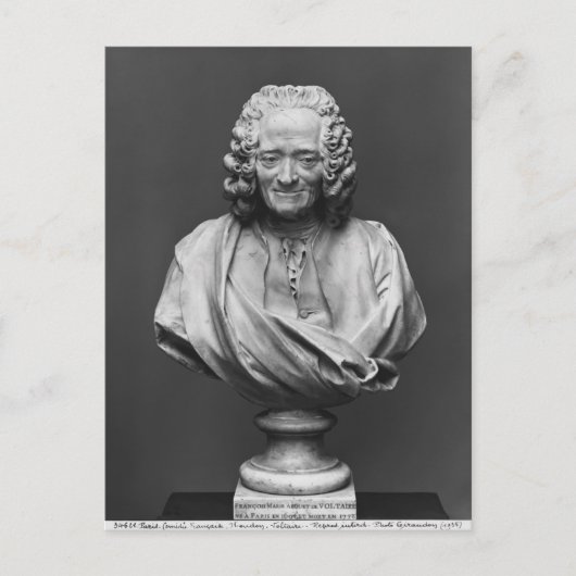Bust van Voltaire Briefkaart (Voorkant)