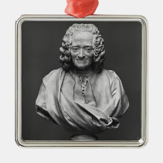Bust van Voltaire Metalen Ornament (Voorkant)