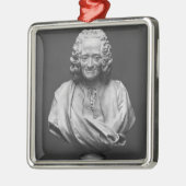 Bust van Voltaire Metalen Ornament (Links)