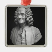 Bust van Voltaire Metalen Ornament (Voorkant)