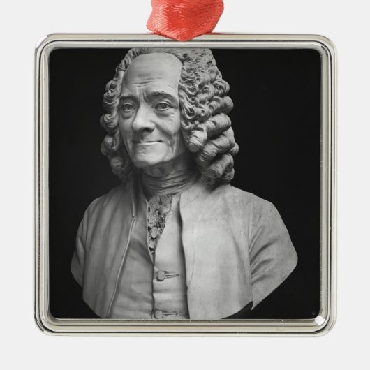 Bust van Voltaire Metalen Ornament (Voorkant)