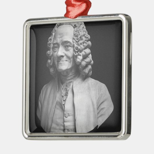 Bust van Voltaire Metalen Ornament (Links)