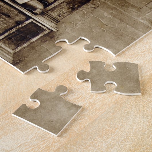 Bust van William Shakespeare (1564-1616) en inscri Legpuzzel (Zijkant)