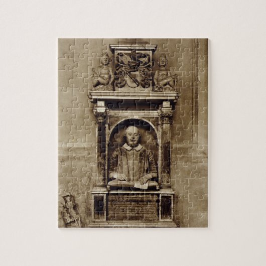 Bust van William Shakespeare (1564-1616) en inscri Legpuzzel (Verticaal)