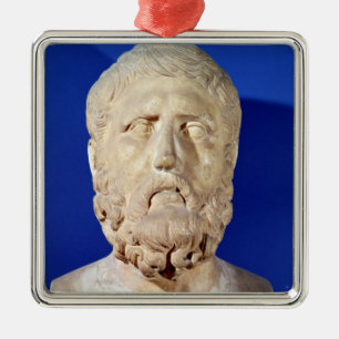 Bust van Zeno of Citium Metalen Ornament