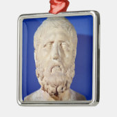 Bust van Zeno of Citium Metalen Ornament (Links)