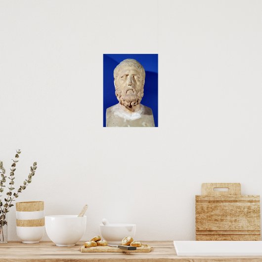 Bust van Zeno of Citium Poster (Keuken)