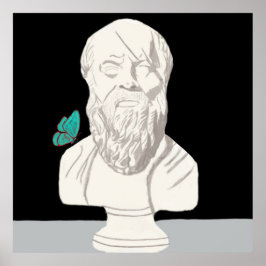 Buste van een Grieks filosoof Poster