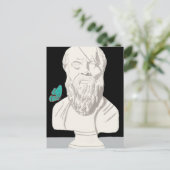 Buste van een Grieks filosoof Poster Briefkaart (Staand voorkant)