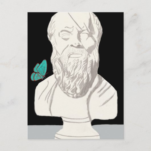 Buste van een Grieks filosoof Poster Briefkaart (Voorkant)
