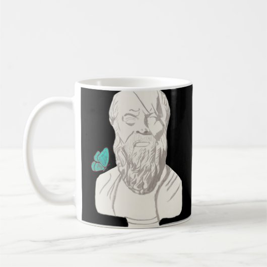 Buste van een Grieks filosoof Poster Koffiemok (Links)