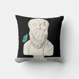 Buste van een Grieks filosoof Poster Kussen
