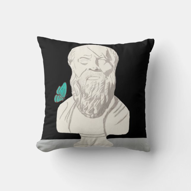Buste van een Grieks filosoof Poster Kussen (Voorkant)