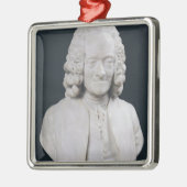 Buste van Francois Marie Arouet de Voltaire 1778 Metalen Ornament (Links)