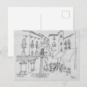 Buste van Frederic Mistral | Avignon, Frankrijk Briefkaart (Voorkant / Achterkant)