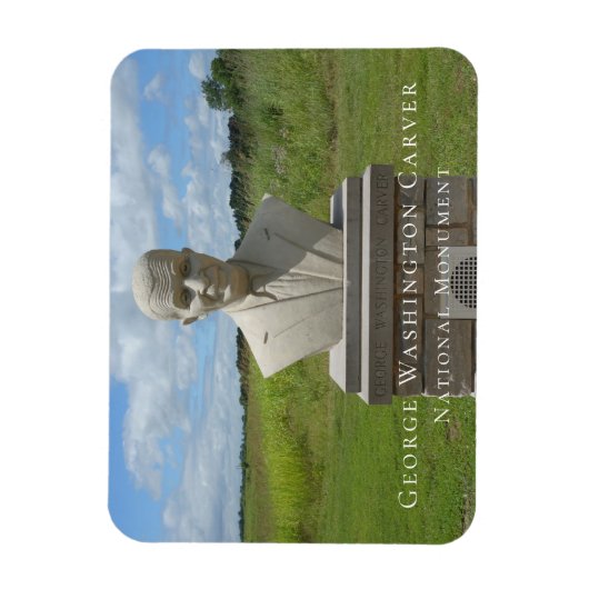 Buste van George Washington Carver, Carver Trail Magneet (Verticaal)