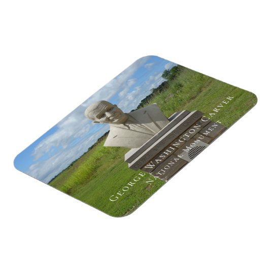 Buste van George Washington Carver, Carver Trail Magneet (Linkerzijde)