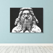 Buste van het Begrafenisbeeld van Jean II de Vienn Canvas Afdruk (Insitu (Houten vloer))