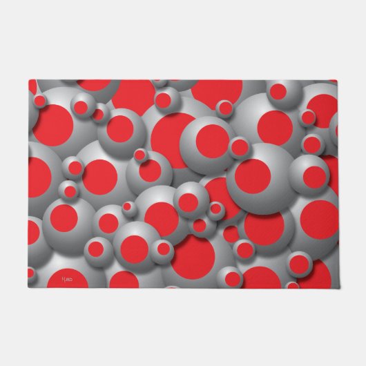 Bustende bubels Red Doormat Deurmat (Voorkant)