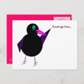 Buster Blackbird briefkaart (Voorkant / Achterkant)