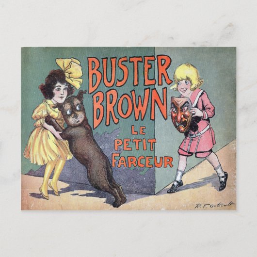 Buster Brown Briefkaart (Voorkant)