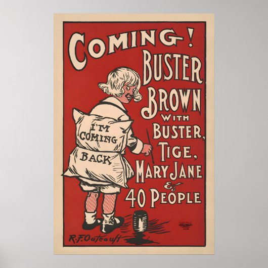 Buster Brown Vintage Poster (Voorkant)