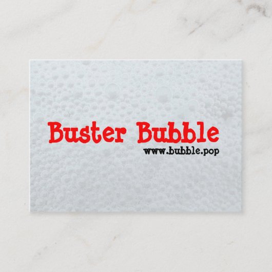 Buster Bubble Visitekaartje (Voorkant)