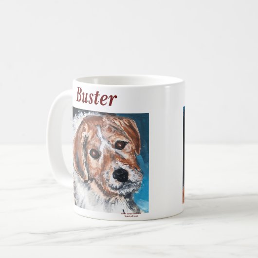 Buster de Beagle Koffiemok (Voorkant links)