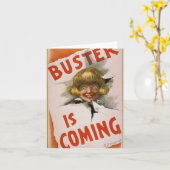 Buster de Prankster is inbound! Birthday Kaart (Gele Bloem)