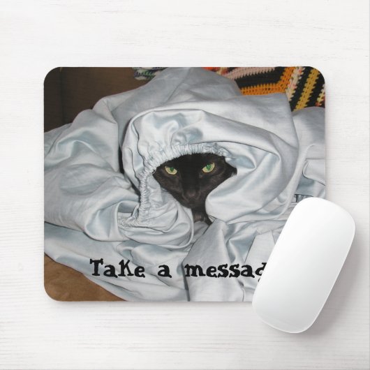 Buster in Bed - mousepad Muismat (Met muis)