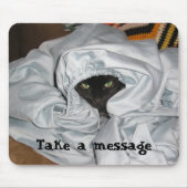 Buster in Bed - mousepad Muismat (Voorkant)