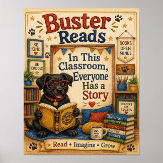 Buster Leest Klasposter Poster