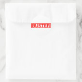 Buster Stamp Ronde Sticker (Tas)
