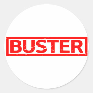 Buster Stamp Ronde Sticker