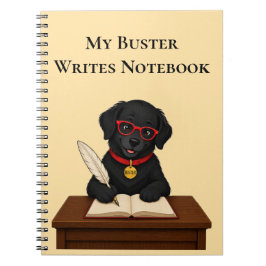 Buster Writes – Spiraalschrift voor Schrijvers Notitieboek