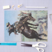 "Busting a Bronco" door W Herbert Dunton Tissuepapier (Craft)