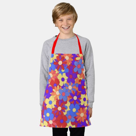 Bustling Bouquet Apron Schort (Gedragen)
