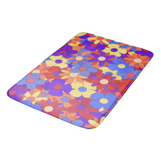 Bustling Bouquet Bath Mat (Gekanteld)