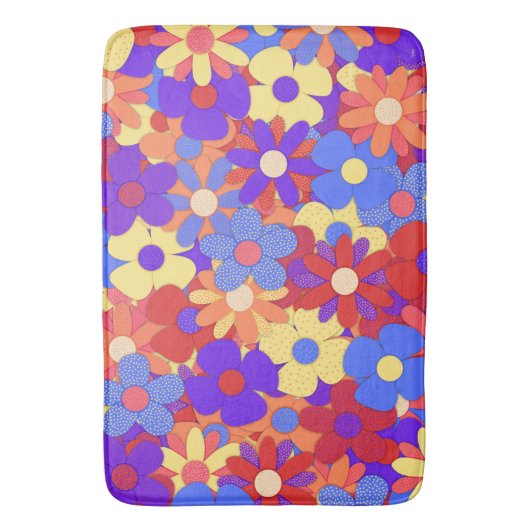 Bustling Bouquet Bath Mat (Voorkant Verticaal)