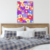 Bustling Bouquet Canvas Afdruk (Insitu (Slaapkamer))