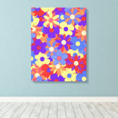 Bustling Bouquet Canvas Afdruk (Insitu (Houten vloer))