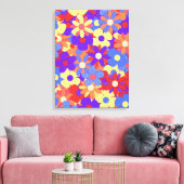 Bustling Bouquet Canvas Afdruk (Insitu (Woonkamer))
