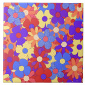 Bustling Bouquet Ceramic Tile Tegeltje (Voorkant)