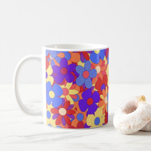 Bustling Bouquet Coffee Mok (Met donut)