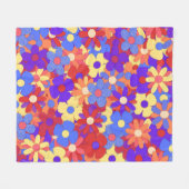Bustling Bouquet Fleece Blanket Deken (Voorkant (Horizontaal))