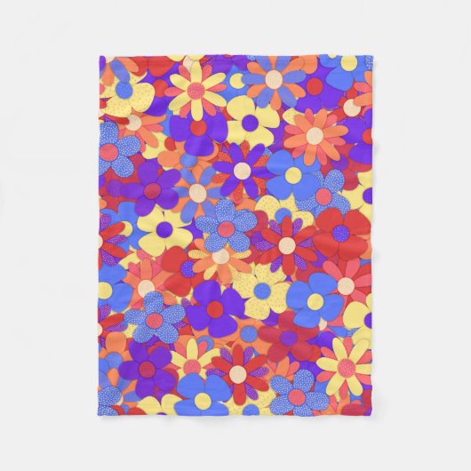Bustling Bouquet Fleece Blanket Deken (Voorkant)