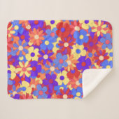 Bustling Bouquet Sherpa Blanket Deken (Voorkant (horizontaal))